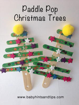 Paddle pop Christmas Tree Craft