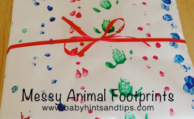 Toddler Craft Animal Footprints | Baby Hints & Tips