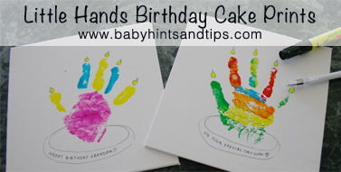 handprint birthday card