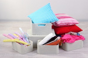 storing baby clothes