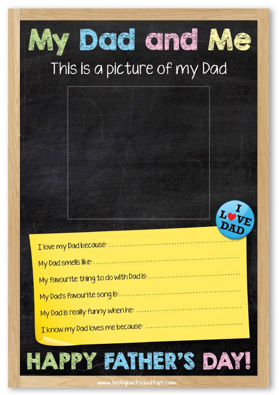 Father's Day Poster Free Printable