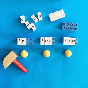 Playdough ideas: learn to spell