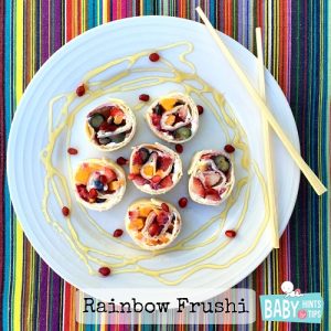 Rainbow Frushi: food art