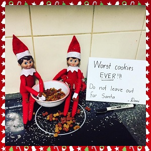 Elf on the shelf and some dodgy cookies
