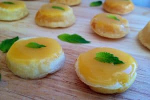 Passionfruit Curd Blini Cakes recipe