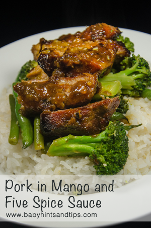 Pork in mango and five spice sauce | Baby Hints & Tips