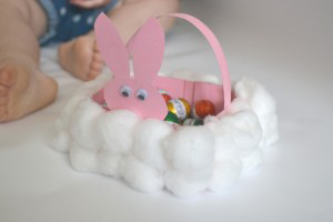 Easter bunny basket template