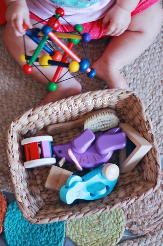 Treasure basket - simple play ideas for babies