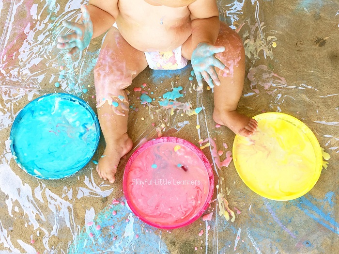 homemade paint for baby