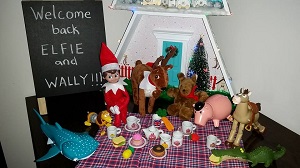 best elf on the shelf ideas - A welcome morning tea for your Elf on the shelf