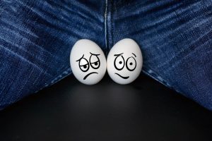 REcommendations for a Vasectomy in Brisbane - sad and worried looking testicles