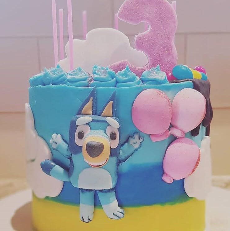 Bluey 3rd birthday cake